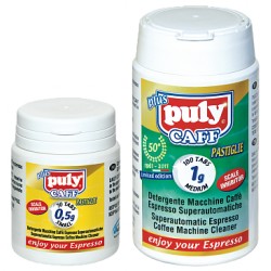 PulyCaff Plus таблетки очистки  кофейных отложений 100таб.-1,35гр ,70 таб.- 0,5гр.